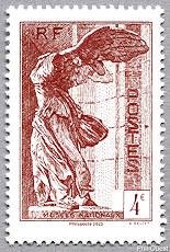 Image du timbre Victoire de Samothrace brun-rouge 4 €