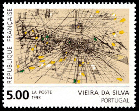 Image du timbre Maria Helena Vieira da Silva - Portugal-«Gravure rehaussée»