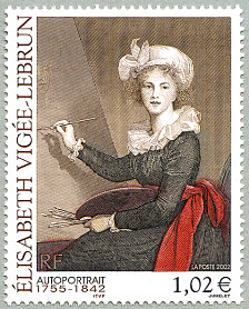 Image du timbre Élisabeth Vigée-Lebrun 1755-1842-Autoportrait