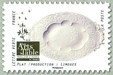 Image du timbre Plat  /  Production : Limoges