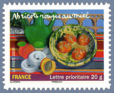 Image du timbre Abricots rouges au miel