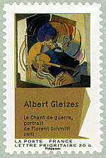 Image du timbre Albert GleizesLe Chant de guerre, portrait de Florent Schmitt (1915)