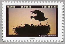 Image du timbre Cigognes blanches
