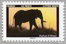 Image du timbre Élephant d'Afrique