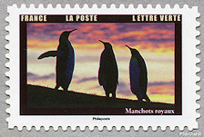 Image du timbre Manchots royaux