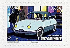 Image du timbre Les années 50 - L'automobile - Autoadhésif