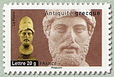 Image du timbre Antiquité grecque-Buste de Périclès (Περικλής)