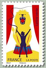 Image du timbre Dresseuse de fauve