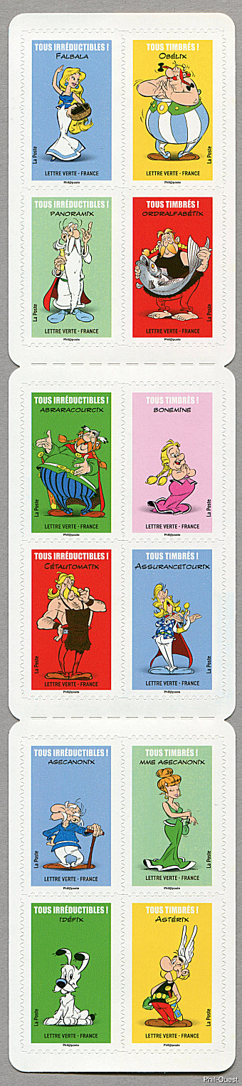 Image du timbre Carnet Astérix-TOUS TIMBRÉS ! TOUS IRRÉDUCTIBLES !