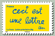 Image du timbre ceci est une lettre
