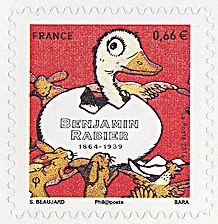 Image du timbre Benjamin Rabier 1864-1939 - 0,66 € autoadhésif