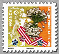Image du timbre Timbre n° 7 - Danse en couple