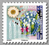 Image du timbre Timbre n° 14 - Fer à cheval et muguet