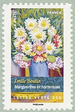 Image du timbre Émile Boutin-Marguerites et hortensias