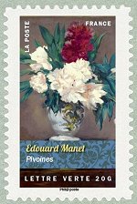 Image du timbre Edouard Manet-Pivoines