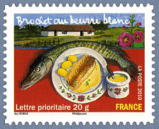 Image du timbre Brochet au beurre blanc
