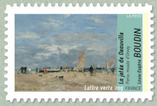 Image du timbre Louis-Eugène Boudin-La jetée de Deauville