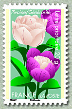 Image du timbre Pivoine / Générosité