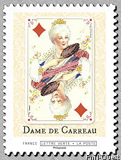 Image du timbre Dame de carreau