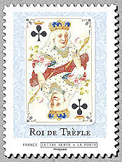 Image du timbre ♣ Le roi de trèfle  ♣
