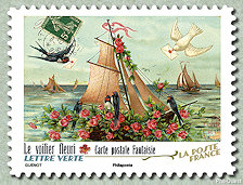 Image du timbre Le voilier fleuri