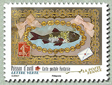 Image du timbre Poisson d'avril