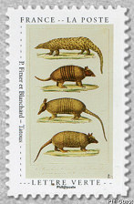 Image du timbre P. Fixer et  Blanchard - Tatous