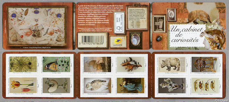 Image du timbre Un cabinet de curiosités