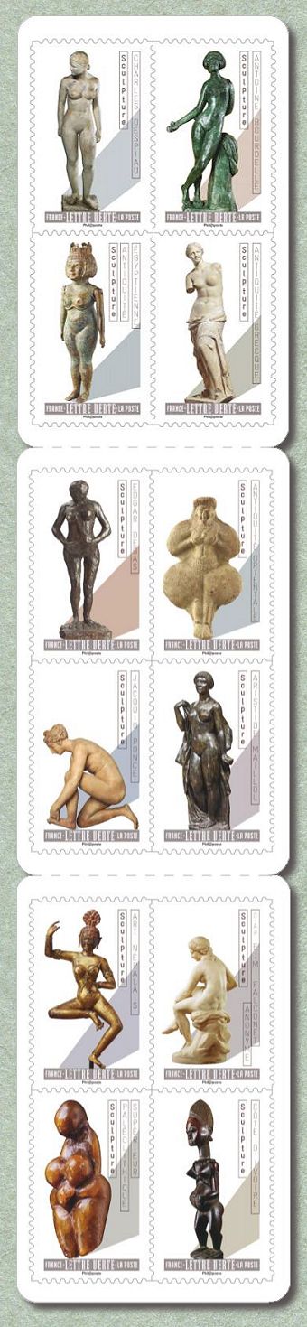 Image du timbre Le nu dans l'Art