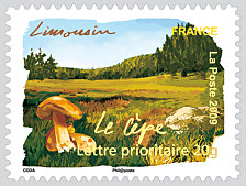 Image du timbre Limousin - Le cèpe