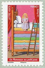 Image du timbre La princesse au petit pois