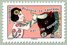 Image du timbre Prendre le taureau par les cornes