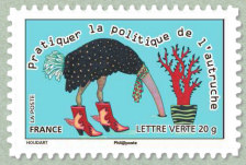 Image du timbre Pratiquer la politique de l'autruche