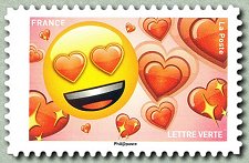 Image du timbre Joie et cœurs