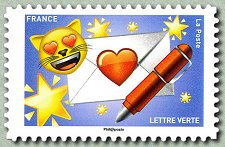 Image du timbre Lettre d'amour