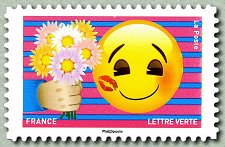Image du timbre Offrir des fleurs