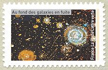 Image du timbre Au fond des galaxies en fuite