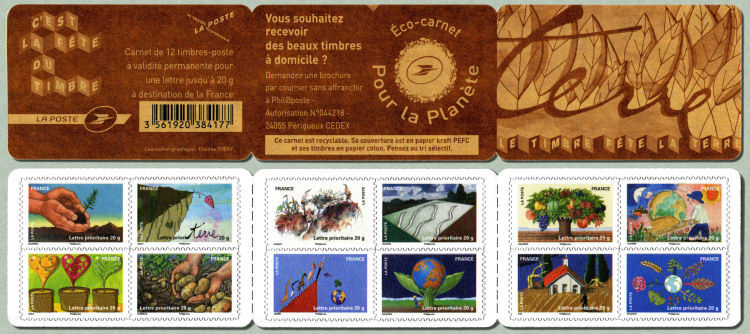 Image du timbre Carnet de 12 timbres auto-adhésifs
