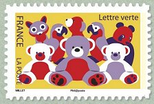 Image du timbre Les animaux en  peluche