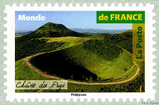 Image du timbre Chaîne des Puys