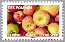 Image du timbre Les pommes