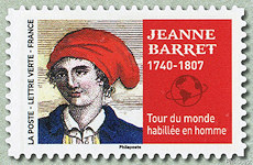 Image du timbre Jeanne Barret 1740-1807
-
Tour du monde habillée en homme