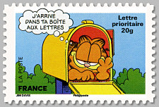 Image du timbre J'arrive dans ta boite aux lettres