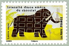 Image du timbre Intensité douce amère du chocolat