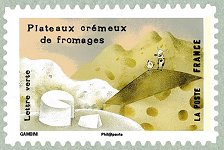 Image du timbre Plateaux crémeux de fromages