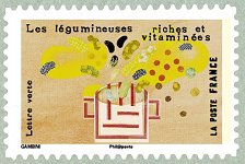 Image du timbre Les légumineuses riches en vitamines