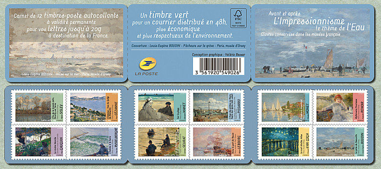 Image du timbre Carnet avant et après l'impressionnisme