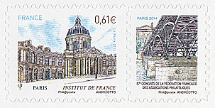 Image du timbre Paris Institut de France-87ème Congrès de la FFAP