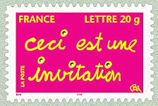 Image du timbre Ceci est une invitation - timbre autoadhésif
