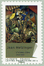 Image du timbre Jean Metzinger-L'oiseau bleu (1912-1913)